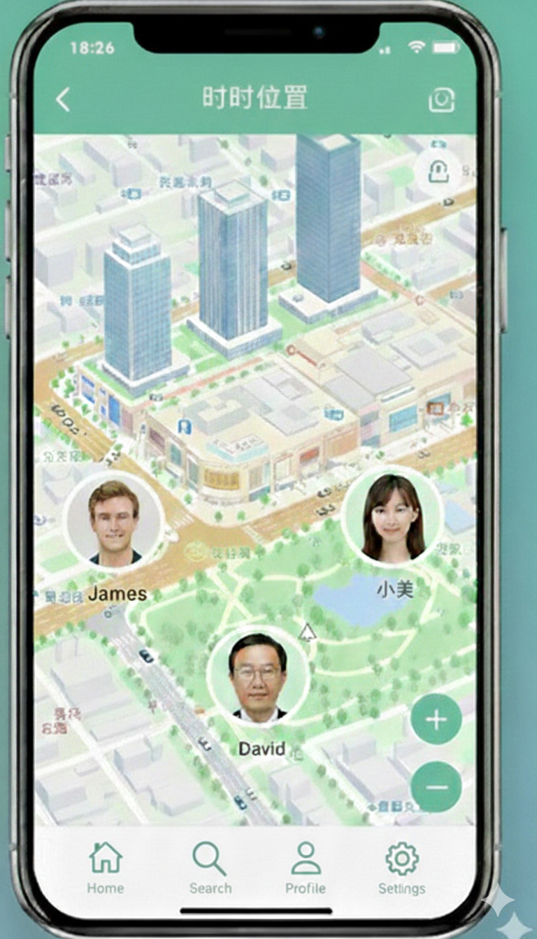 Real-Time Location App Screenshot